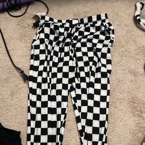 checkered pants